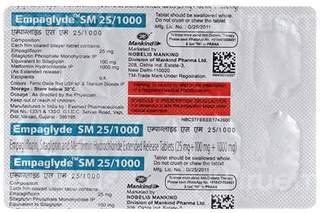 Empaglyde Sm 25/1000 Tablet 10